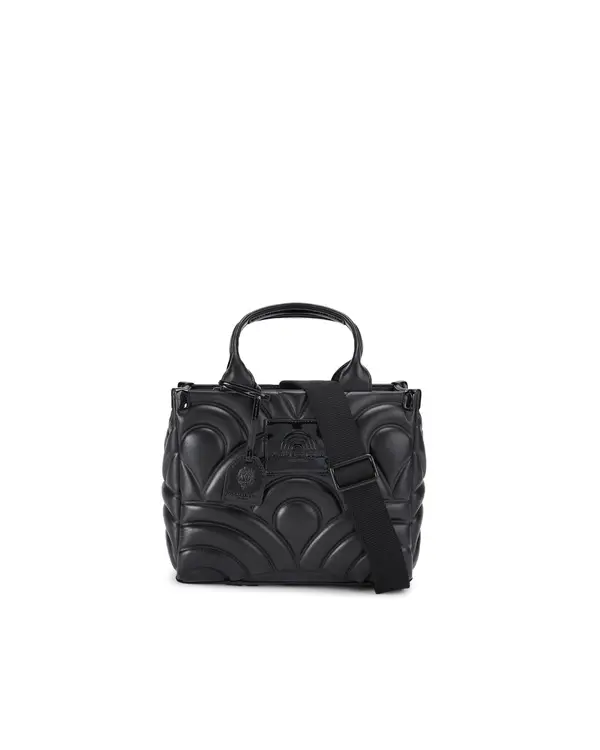  Textured Wave Small Tote Bag