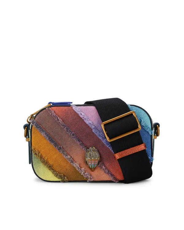  Rainbow Denim Crossbody Bag