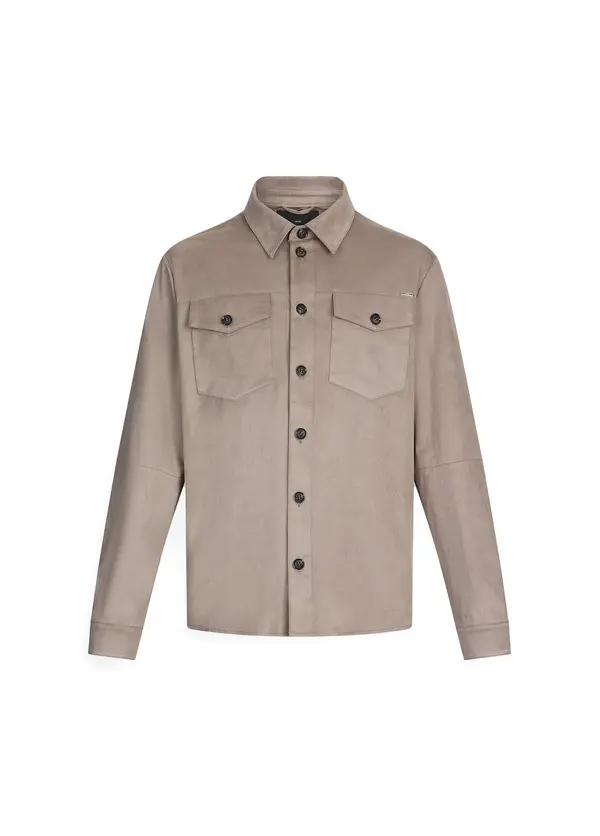 Suede-Finish OverShirt