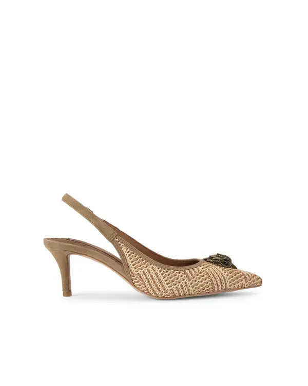  Woven Slingback Pump