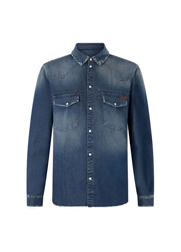 Non-Stretch Denim Shirt