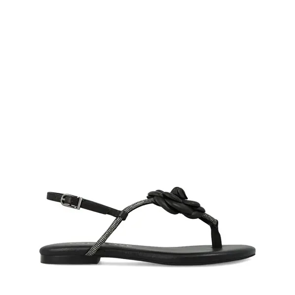 Embellished T-Strap Sandals