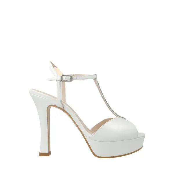 Sparkling T-Strap Bridal Sandals