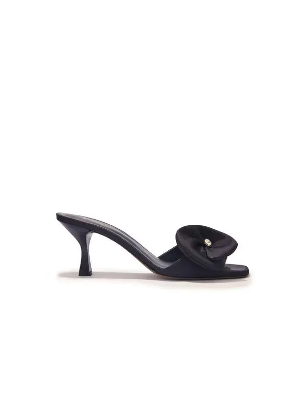  Floral-Appliqué Mules