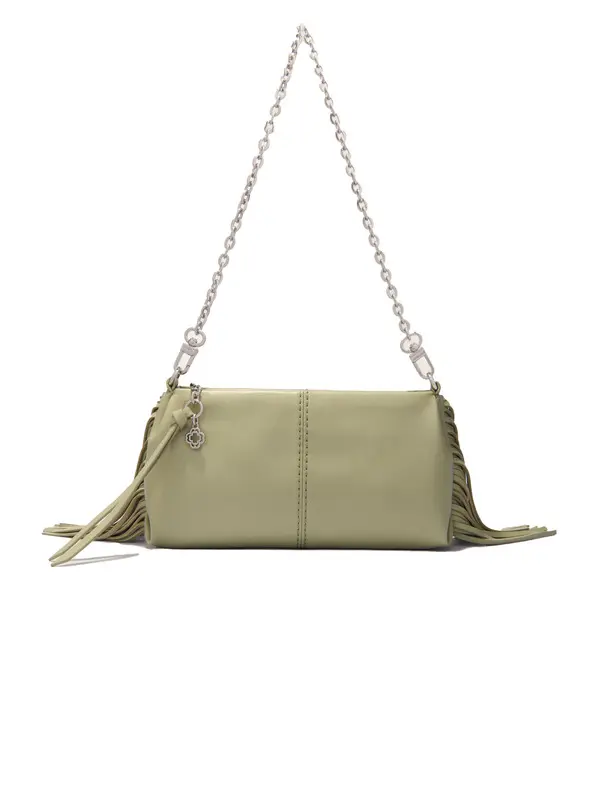 Miss M Plain Leather Clutch Bag
