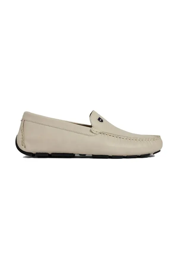 split leather loafers