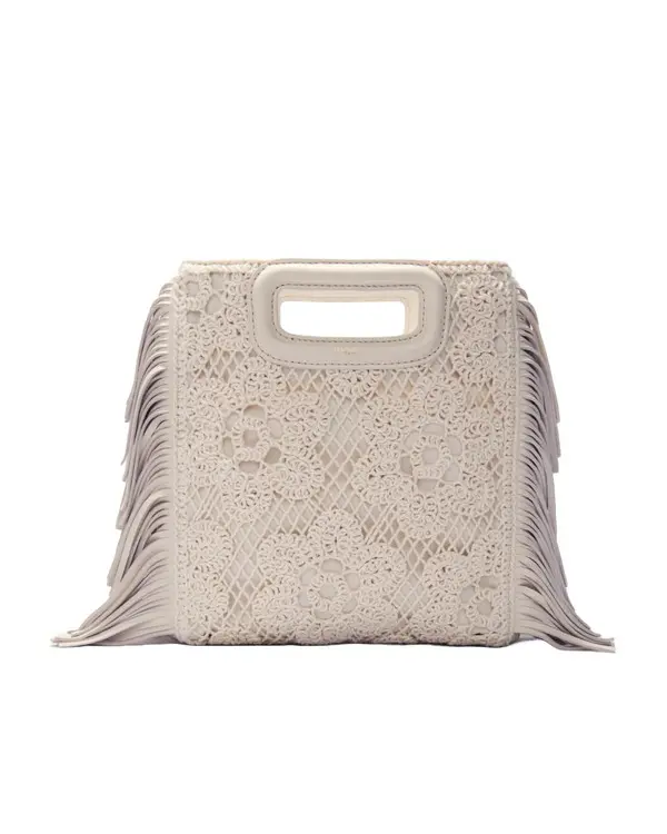 Openwork Crochet Crossbody Bag