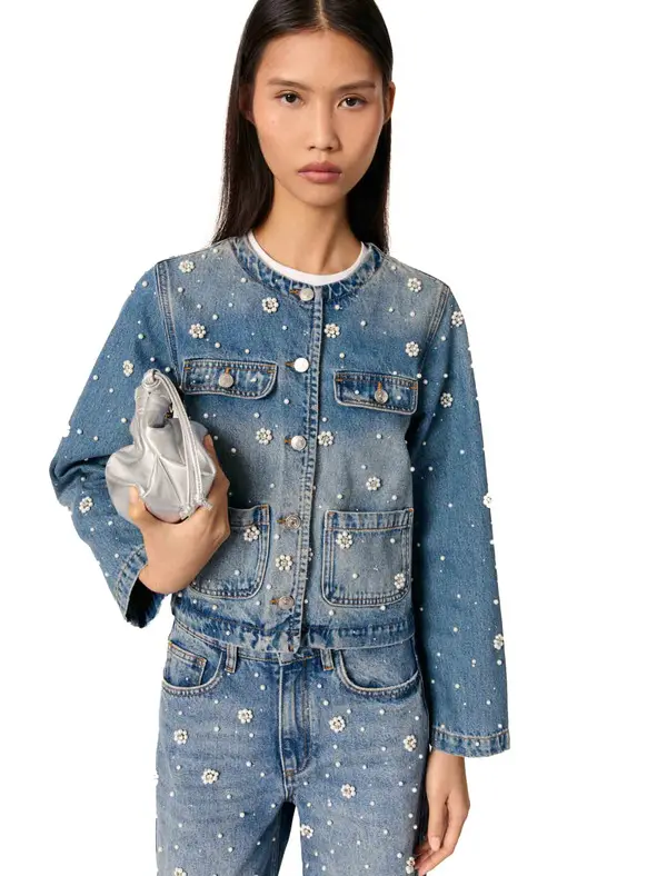 Embroidered Denim Jacket 