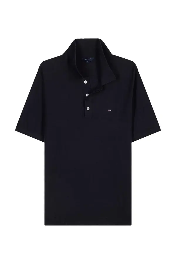 Straight-fit sleeveless polo collar jumper