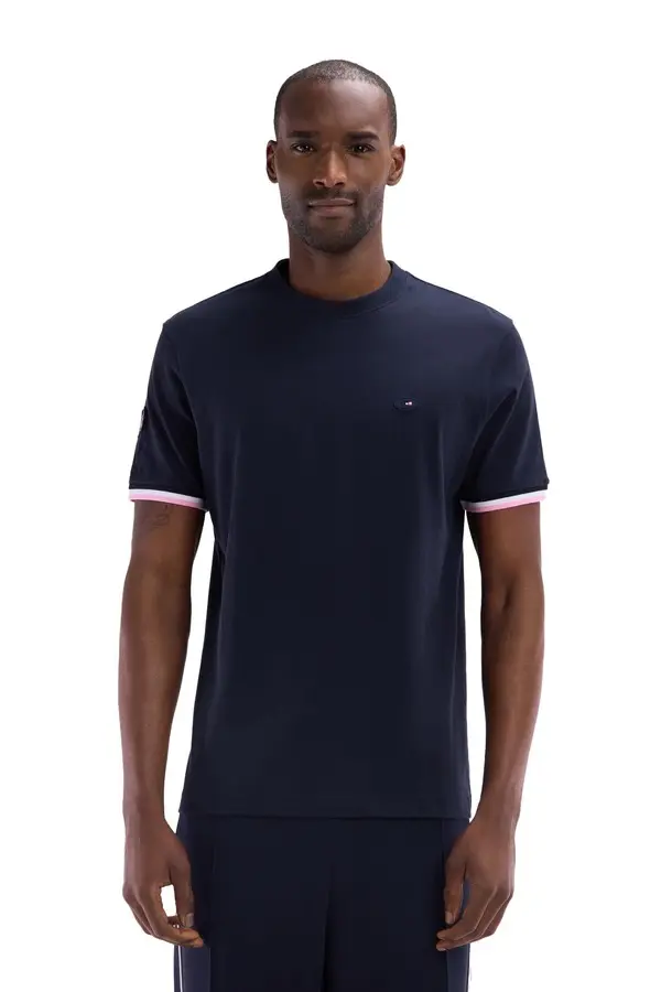 straight cut French XV T-shirt with Rooster embroidery