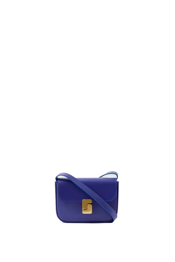 Glazed leather Mini Crossbody Bag