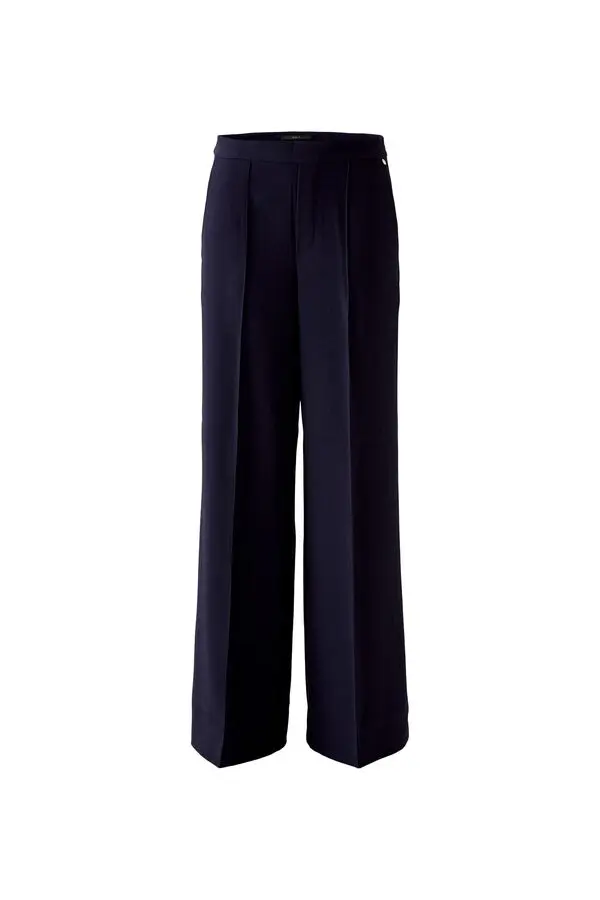 Wide Leg Silk Trousers