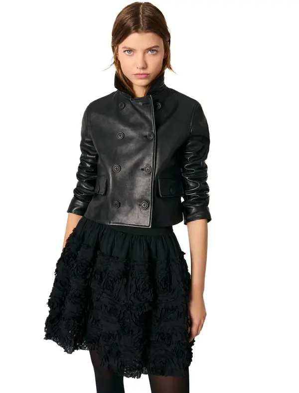 Short Embroidered Skirt