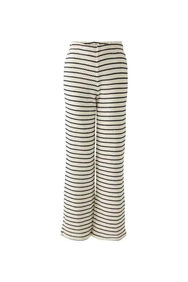 Striped Wide Leg Trousers