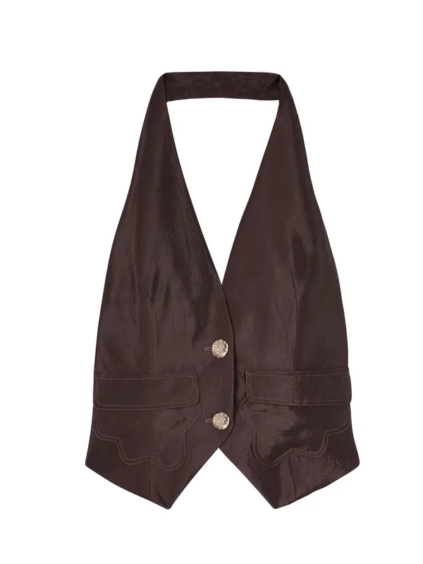 Backless Vest Jacket