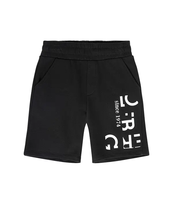 Logo Print Cotton Shorts