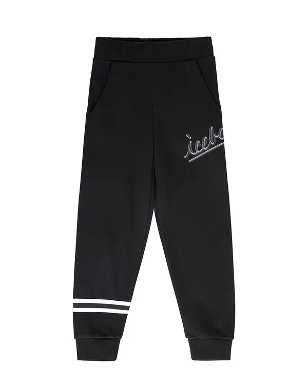 Jogging Bottoms with White Stripes and Logo