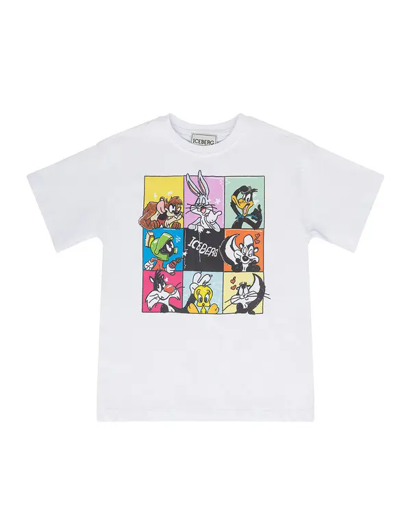 Colorful Looney Tunes Squares Short Sleeve Tshirt