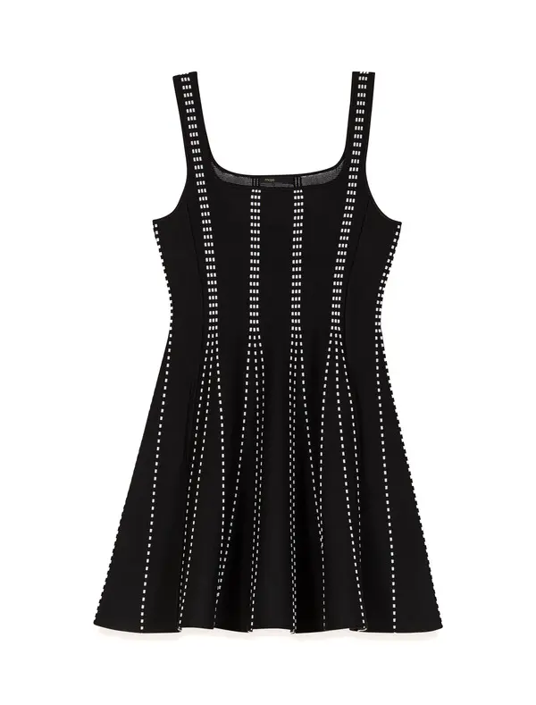 Short Jacuard Knit Dress