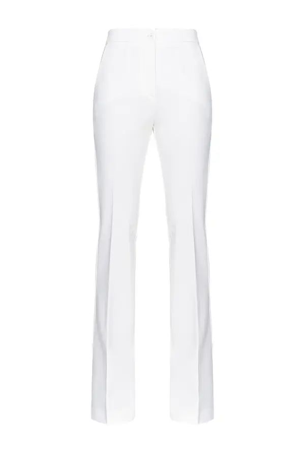 High-waisted Flared Trousers