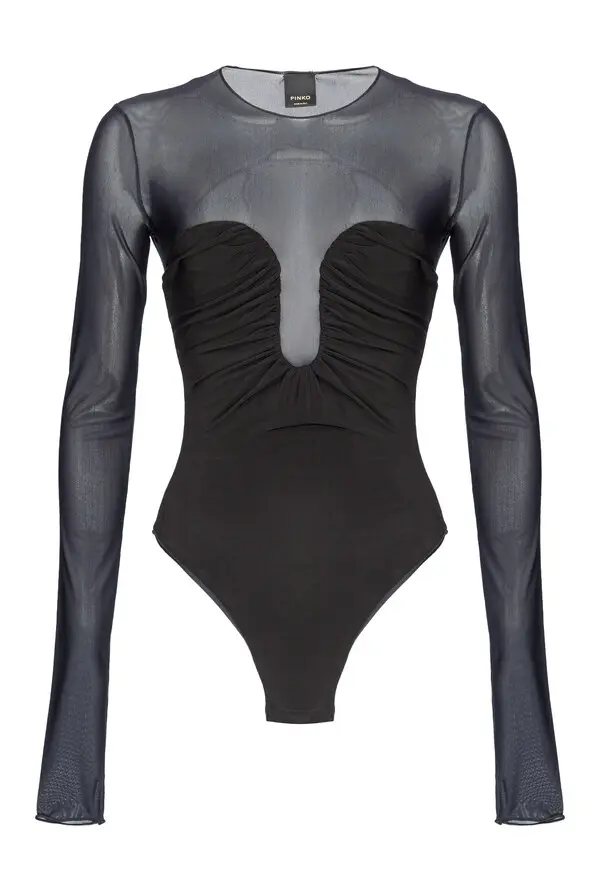 Long-sleeved Sheer Bodysuit