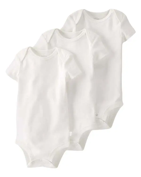 Little Planet Baby 3-Pack Organic Cotton Bodysuits
