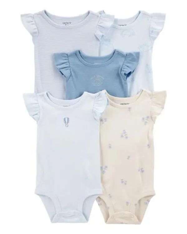 5-Pack Short-Sleeve Bodysuits
