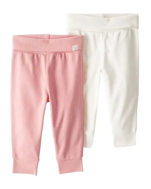 Little Planet Baby 2-Pack Organic Cotton Grow-With-Me Joggers