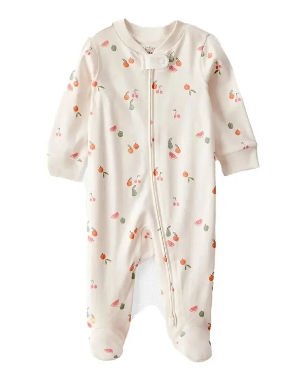 Little Planet Baby Organic Cotton Fruit-Print Sleep & Play Pajamas