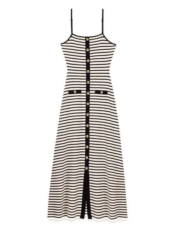 Long Ribbed Knit Dress