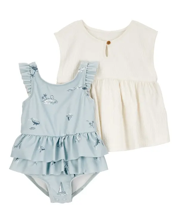 2-Piece Swimsuit & Cover-Up Set