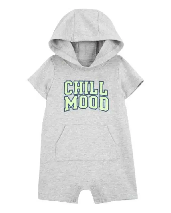 "Chill Mood" Hooded Romper