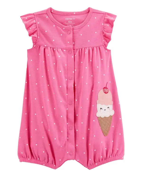Ice Cream Cotton Romper