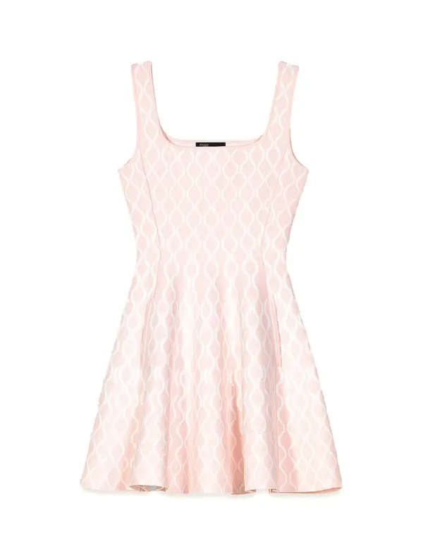 Short Jacuard Knit Dress