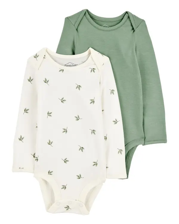 2-Pack Long-Sleeve Bodysuits