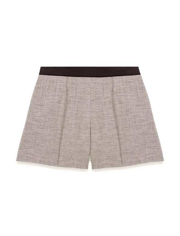 Tailored Shorts With Pleats