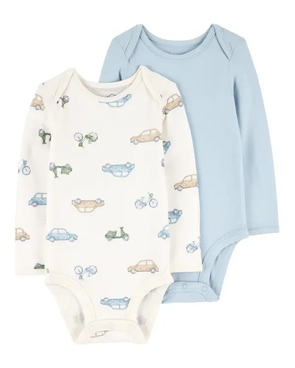 2-Pack Long-Sleeve PurelySoft Bodysuits
