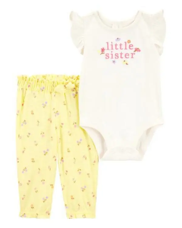 2-Piece Little Sister Bodysuit Pant Set
