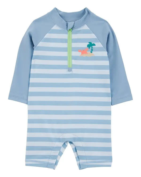 1-Piece Striped Rashguard