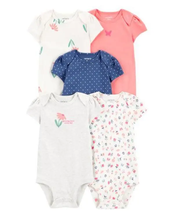 5-Pack Short-Sleeve Bodysuits