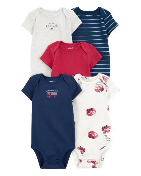 5-Pack Short-Sleeve Bodysuits