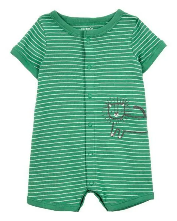 Lion Striped Romper