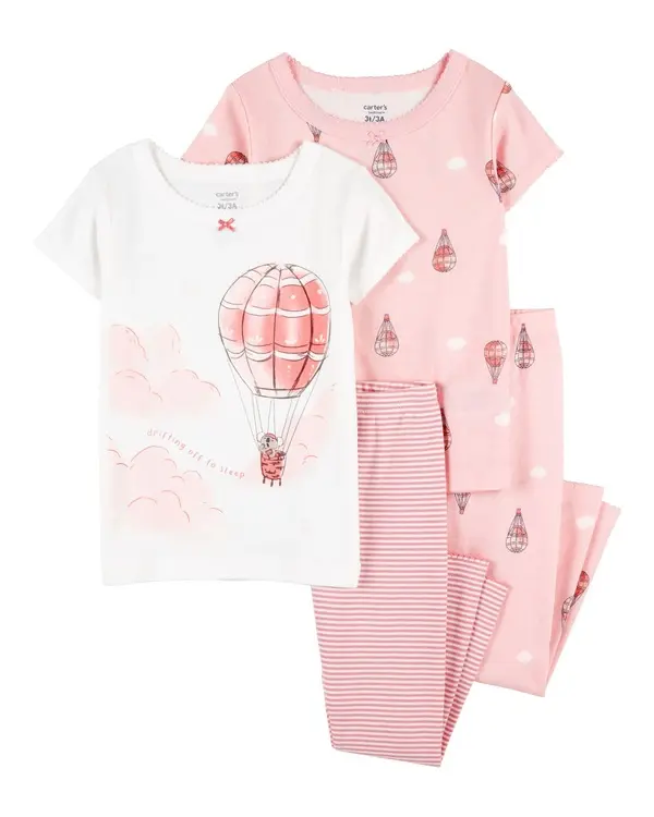 4-Piece Air Balloon Cotton Pajamas