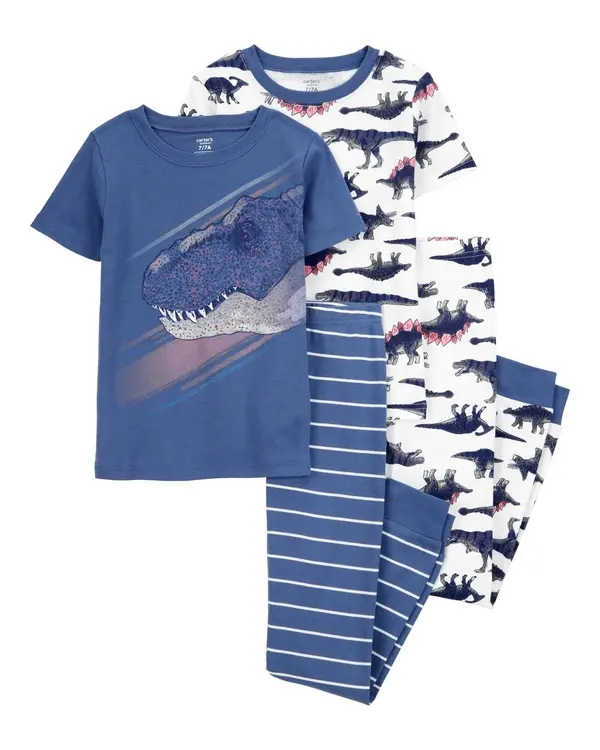 Carter's Kid 4-Piece Dinosaur Cotton Pajamas