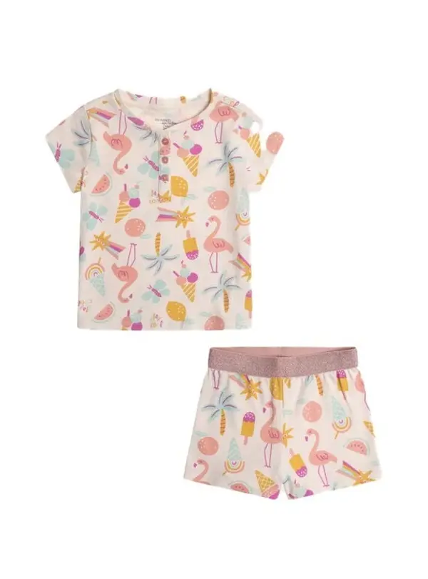 Tropical Print Baby Pyjama Set