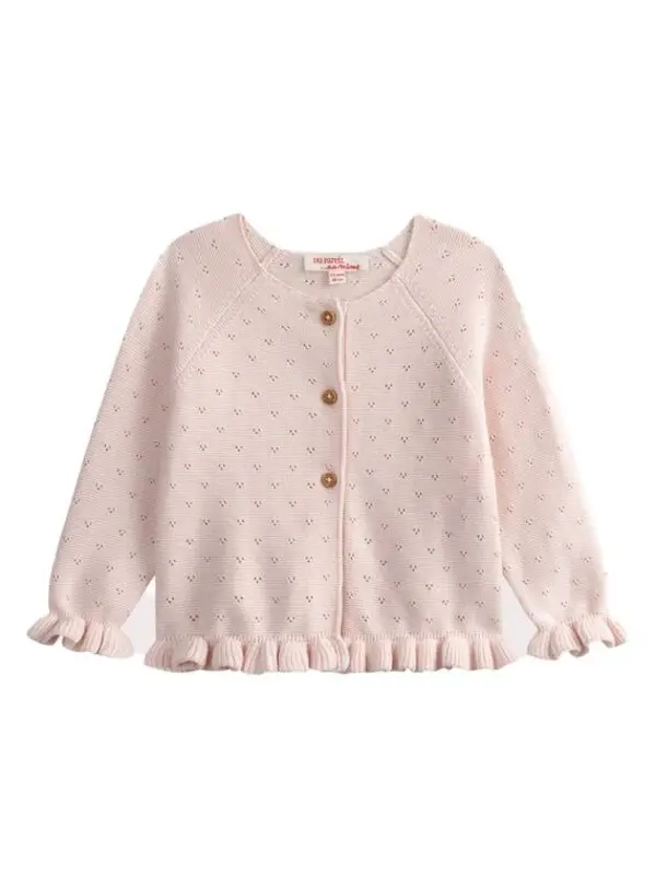 Pointelle Knit Cardigan