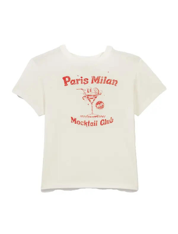Paris -Milan Short Sleeve Cotton T-shirt