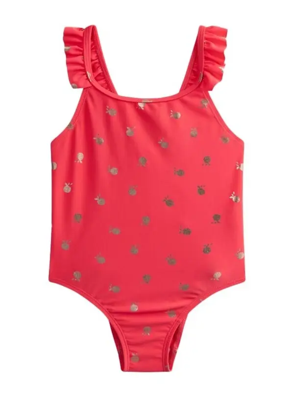 One-piece orange swimsuit