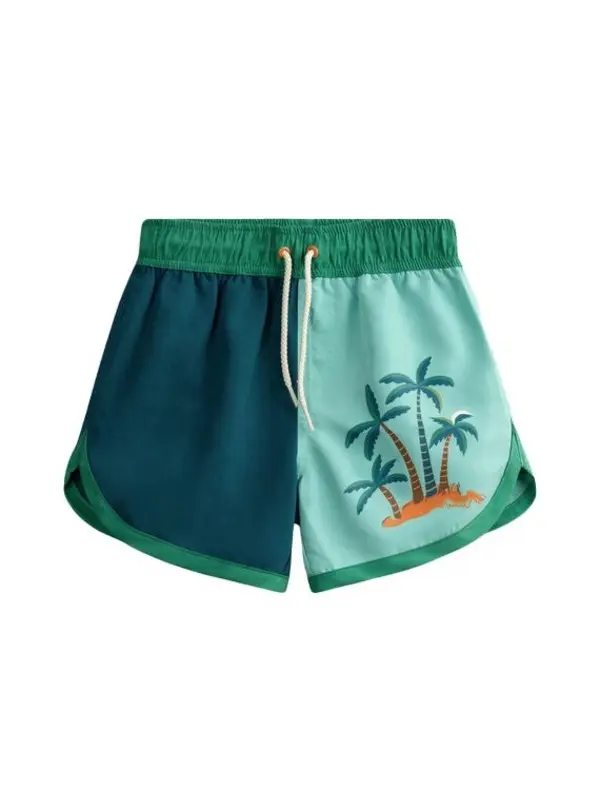 two-colour swim shorts