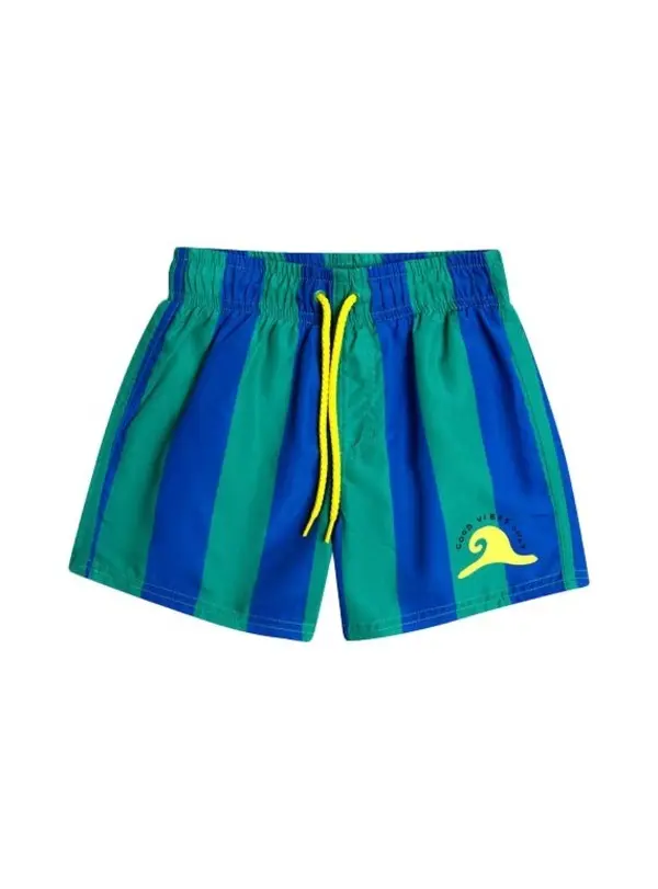 Striped swim shorts